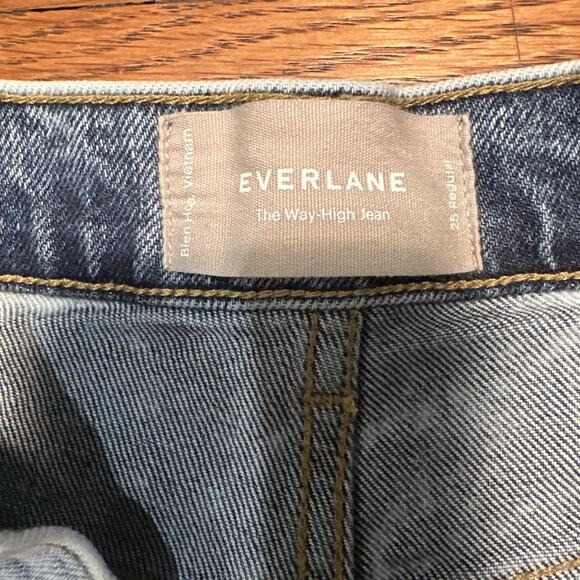 Everlane Jeans Womens Light Wash Blue 25 The Way High Jean - Picture 4 of 9